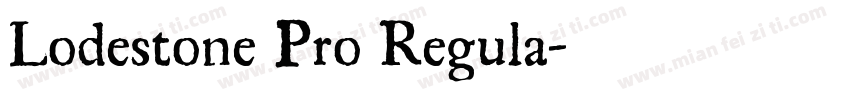 Lodestone Pro Regula字体转换